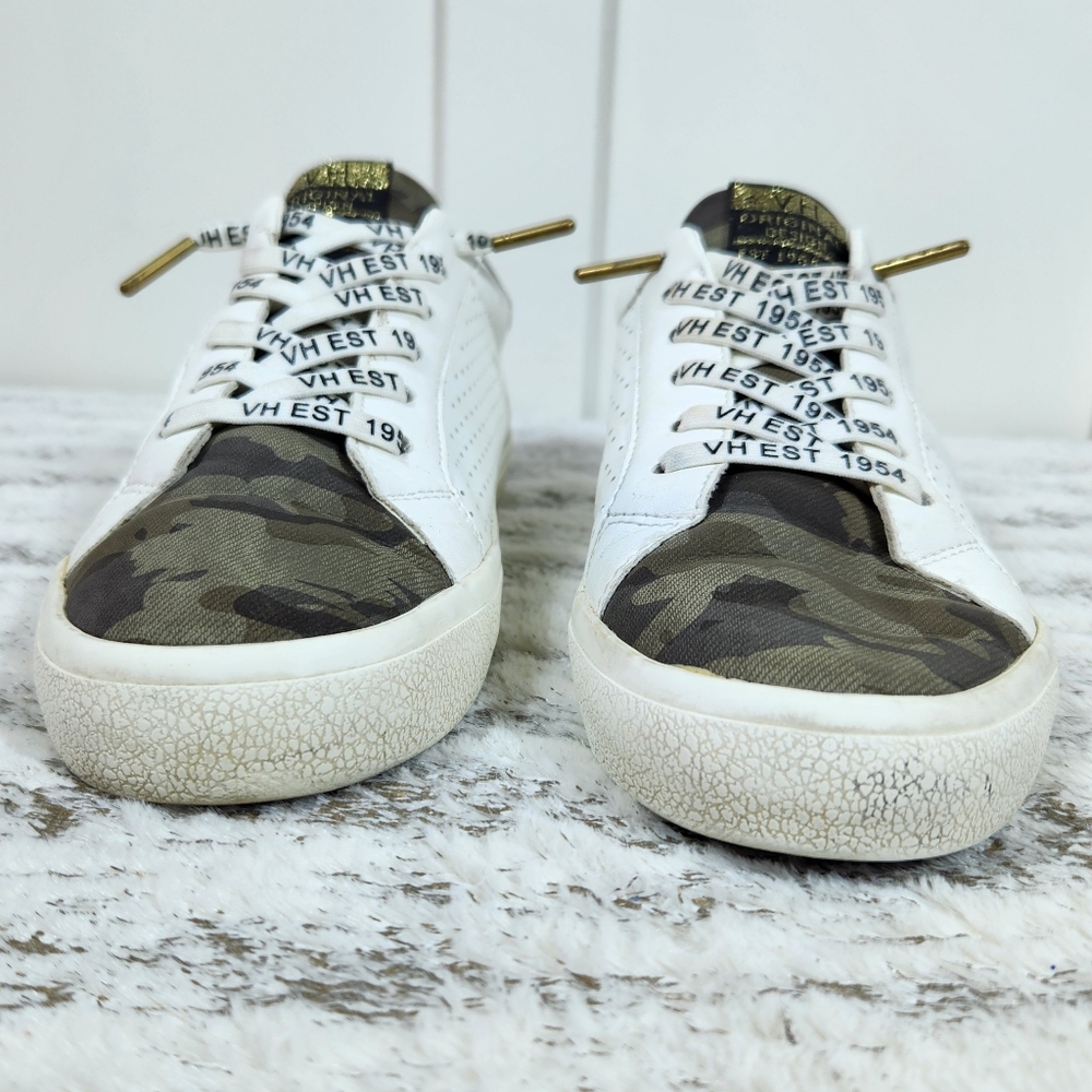 Vintage Havana "Kiki" White Camouflage Low Top Sneakers Shoes | Women's Size 7.5 - Picture 4 of 12